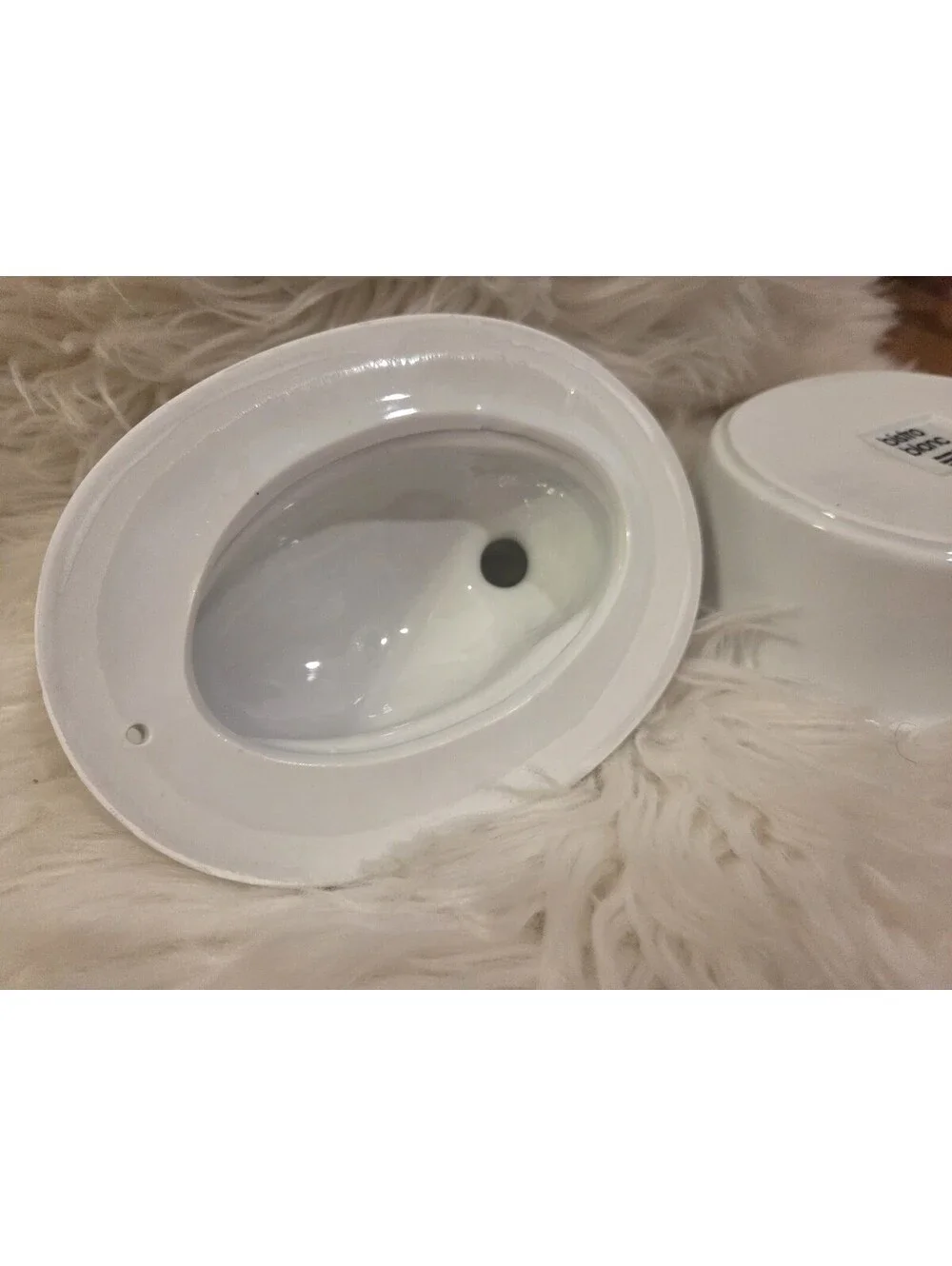 Bistro Blanc White Ceramic Duck Casserole Microwave And Dishwasher Safe